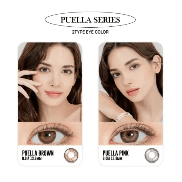 LensRang iWWi Puella Brown — contact lens appearance comparison