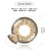 LensRang iWWi Puella Brown — contact lens product information graphic