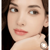 LensRang iWWi Puella Brown — model portrait showing the contact lens look