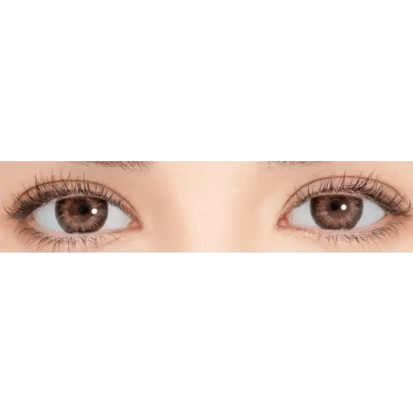 LensRang iWWi Puella Pink — both eyes wearing the contact lenses