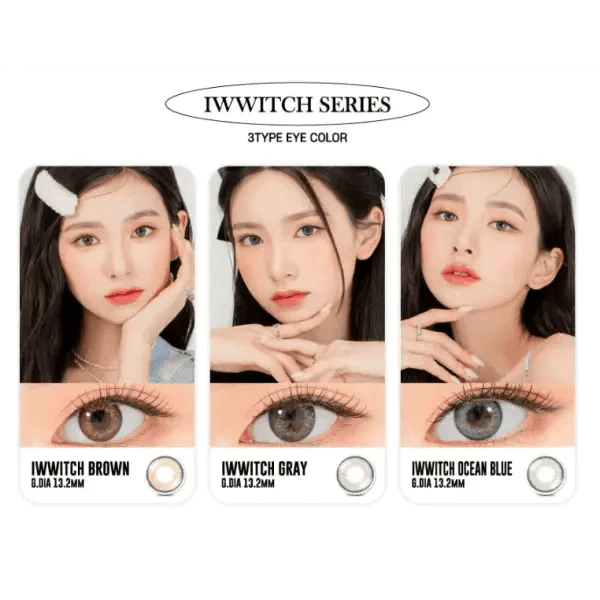 LensRang Iwwitch Blue — contact lens appearance comparison