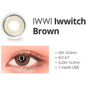 LensRang Iwwitch Brown — contact lens product information graphic