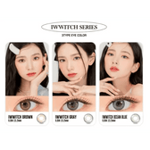 LensRang Iwwitch Gray — contact lens appearance comparison