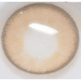LensRang Iwwitch Up Brown — contact lens held on a fingertip