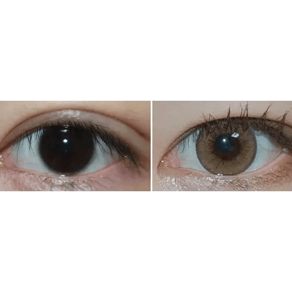 LensRang Iwwitch Up Brown — contact lens appearance comparison