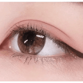 LensRang Iwwitch Up Brown — single-eye close-up showing the contact lens appearance