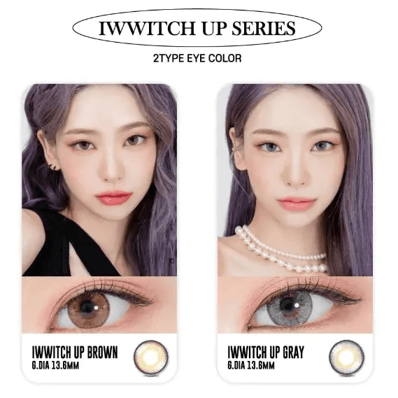 LensRang Iwwitch Up Gray — contact lens appearance comparison