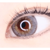 LensRang Iwwitch Up Gray — single-eye close-up showing the contact lens appearance