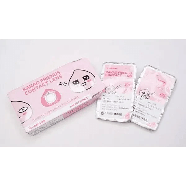 LensTown Kakao Friends Apeach Brown — contact lens packaging