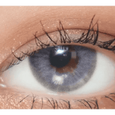 LensTown Kakao Friends Neo Gray — single-eye close-up showing the contact lens appearance