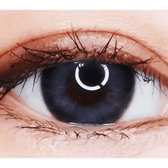 LensTown Kakao Friends Neo Gray — single-eye close-up showing the contact lens appearance