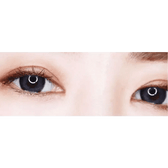LensTown Kakao Friends Neo Gray — both eyes wearing the contact lenses