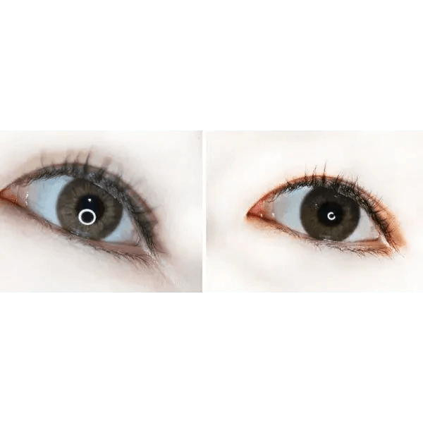 LensTown Kakao Friends Ryan Brown — both eyes wearing the contact lenses