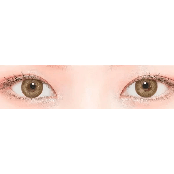 LensTown Kakao Friends Ryan Brown — both eyes wearing the contact lenses