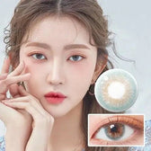 LensTown Kiralet Blue Toric — model portrait showing the contact lens look