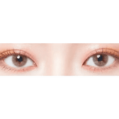 LensTown Kiralet Brown Toric — both eyes wearing the contact lenses
