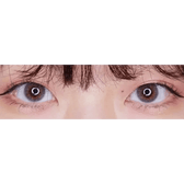 LensTown Kiralet Gray — both eyes wearing the contact lenses