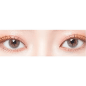 LensTown Kiralet Gray — both eyes wearing the contact lenses