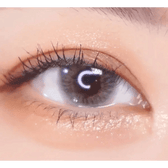 LensTown Kiralet Gray — single-eye close-up showing the contact lens appearance