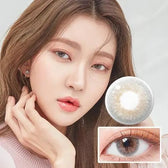 LensTown Kiralet Gray Toric — model portrait showing the contact lens look