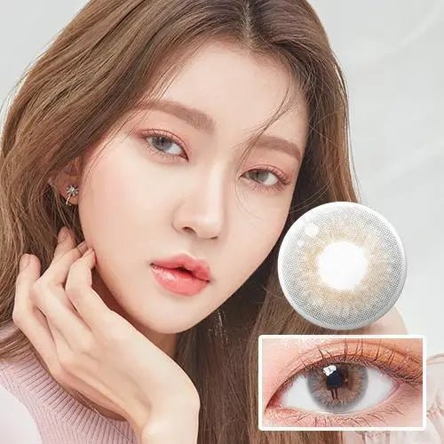 LensTown Kiralet Gray Toric colored contact lens, 13.0mm graphic diameter, 3-6 Months wear