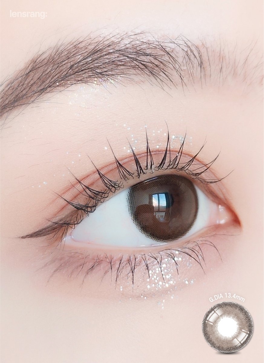 LensRang Comely Choco colored contact lens, 13.7mm graphic diameter, 3-6 Months wear