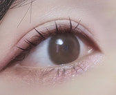 LensRang Comely Choco — single-eye close-up showing the contact lens appearance