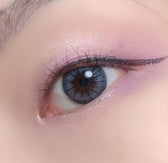 LensRang Intense Gray — single-eye close-up showing the contact lens appearance