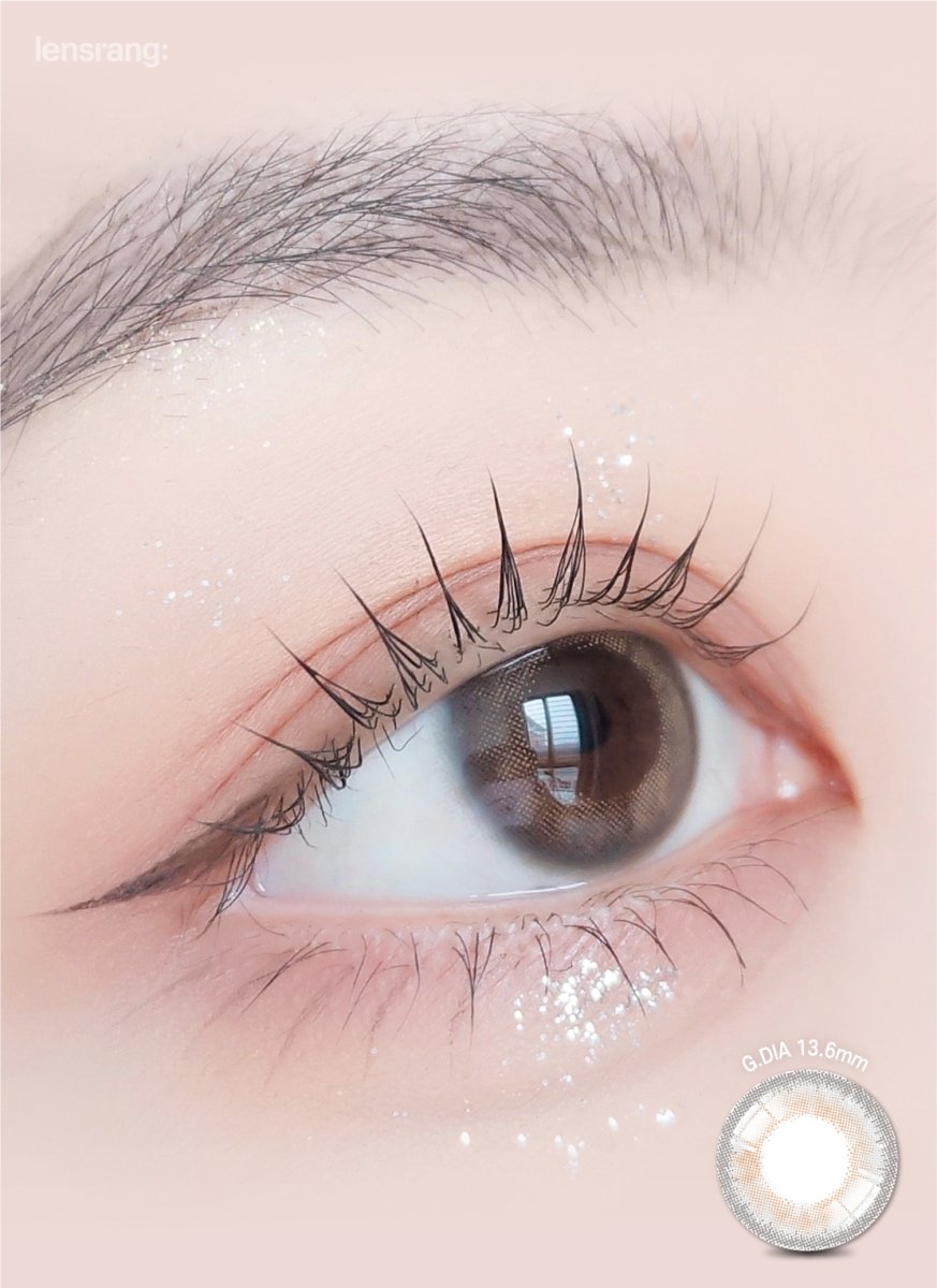 LensRang iWWi Celinay Gray colored contact lens, 13.6mm graphic diameter, Monthly wear