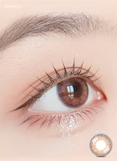 LensRang iWWi Iwwinka Pink — single-eye close-up showing the contact lens appearance