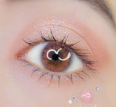LensRang iWWi Iwwinka Pink — single-eye close-up showing the contact lens appearance