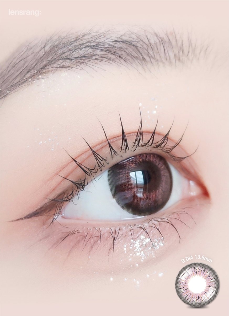 LensRang iWWi Puella Pink colored contact lens, 13.6mm graphic diameter, Monthly wear