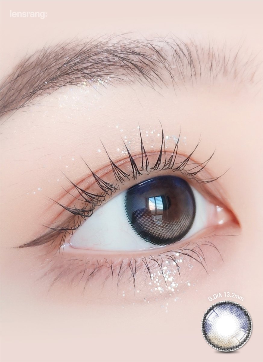 LensRang Planet Space Gray colored contact lens, 13.2mm graphic diameter, Monthly wear
