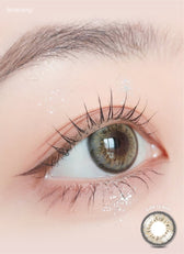 LensRang Spell Gray — single-eye close-up showing the contact lens appearance