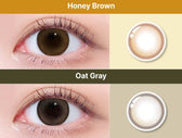 LensTown 247 BB Oat Gray (10p) colored contact lens, 13.1mm graphic diameter, Daily wear