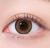 LensTown 247 Bom Brown colored contact lens, 13.4mm graphic diameter, Monthly wear