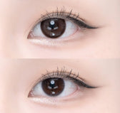 LensTown It's Me Coco Choco colored contact lens, 13.4mm graphic diameter, Monthly wear
