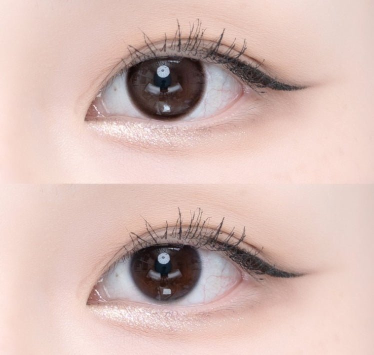 LensTown It's Me Coco Choco colored contact lens, 13.4mm graphic diameter, Monthly wear