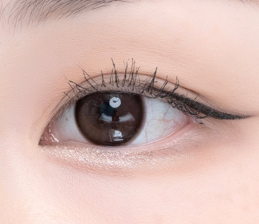 LensTown It's Me Coco Choco colored contact lens, 13.4mm graphic diameter, Monthly wear