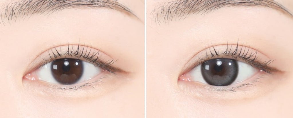 LensTown It's Me Coco Gray colored contact lens, 13.4mm graphic diameter, Monthly wear