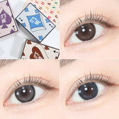 LensTown It's Me Coco Gray colored contact lens, 13.4mm graphic diameter, Monthly wear