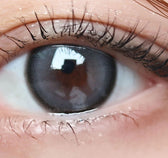 LensTown It's Me Coco Gray colored contact lens, 13.4mm graphic diameter, Monthly wear