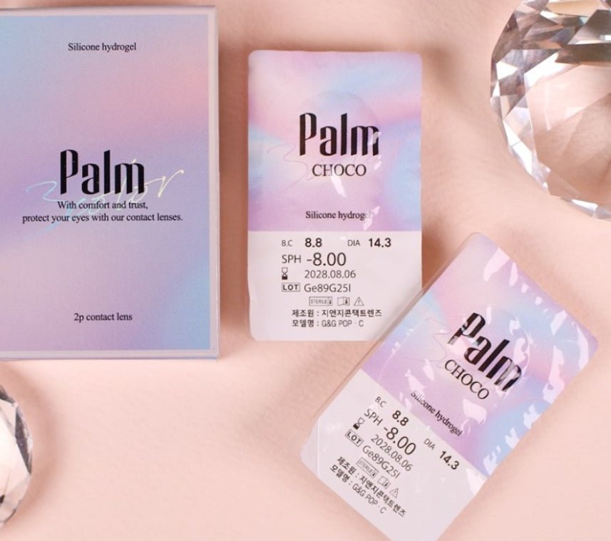 LensTown Palm 3color Choco colored contact lens, 12.9mm graphic diameter, 3-6 Months wear