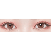 LensTown Silimedi Palm Brown — both eyes wearing the contact lenses