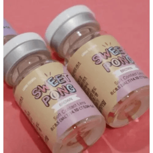 LensTown Sweet Pong Brown — contact lens packaging