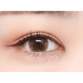 LensTown Thrice S Brown — single-eye close-up showing the contact lens appearance