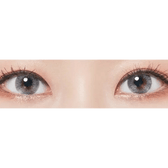 LensTown Thrice S Gray — both eyes wearing the contact lenses