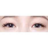 LensTown Thrice S Gray — both eyes wearing the contact lenses
