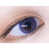 LensTown Tint Bling Unicorn Violet — single-eye close-up showing the contact lens appearance