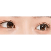 LensTown Tobetter Big Black — both eyes wearing the contact lenses